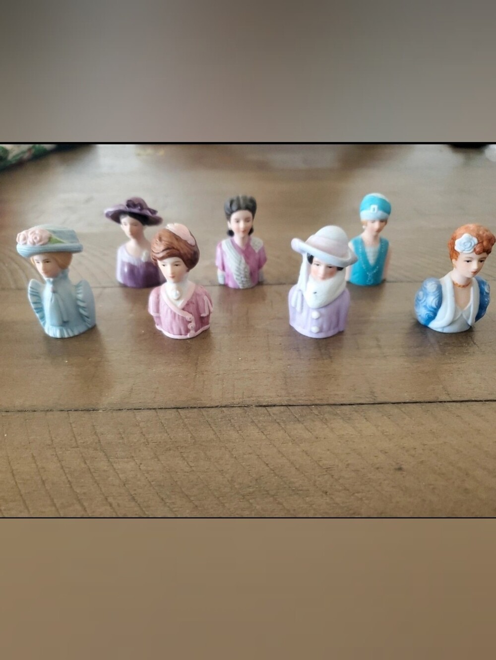 Vintage AVON Porcelain Thimbles lot of 7
